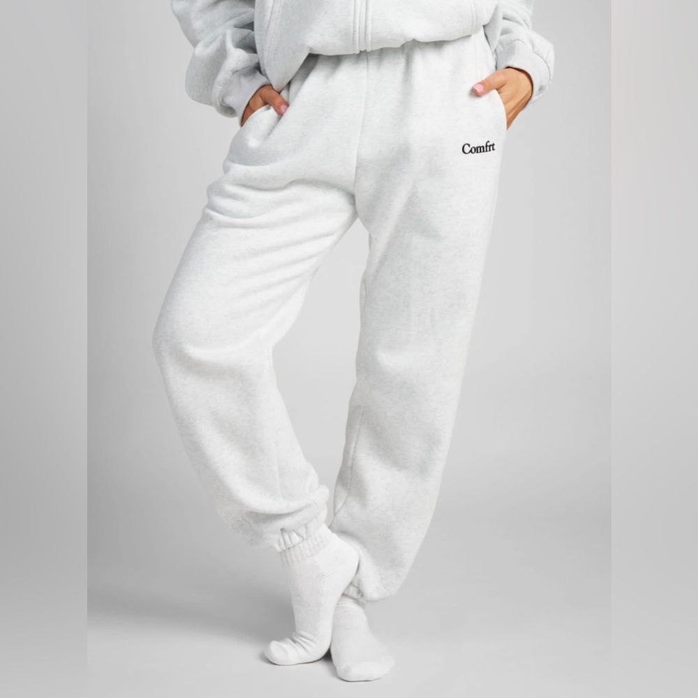 Comfrt Heather Storm Cloud Jogger Athleisure Sweatpants Size Medium